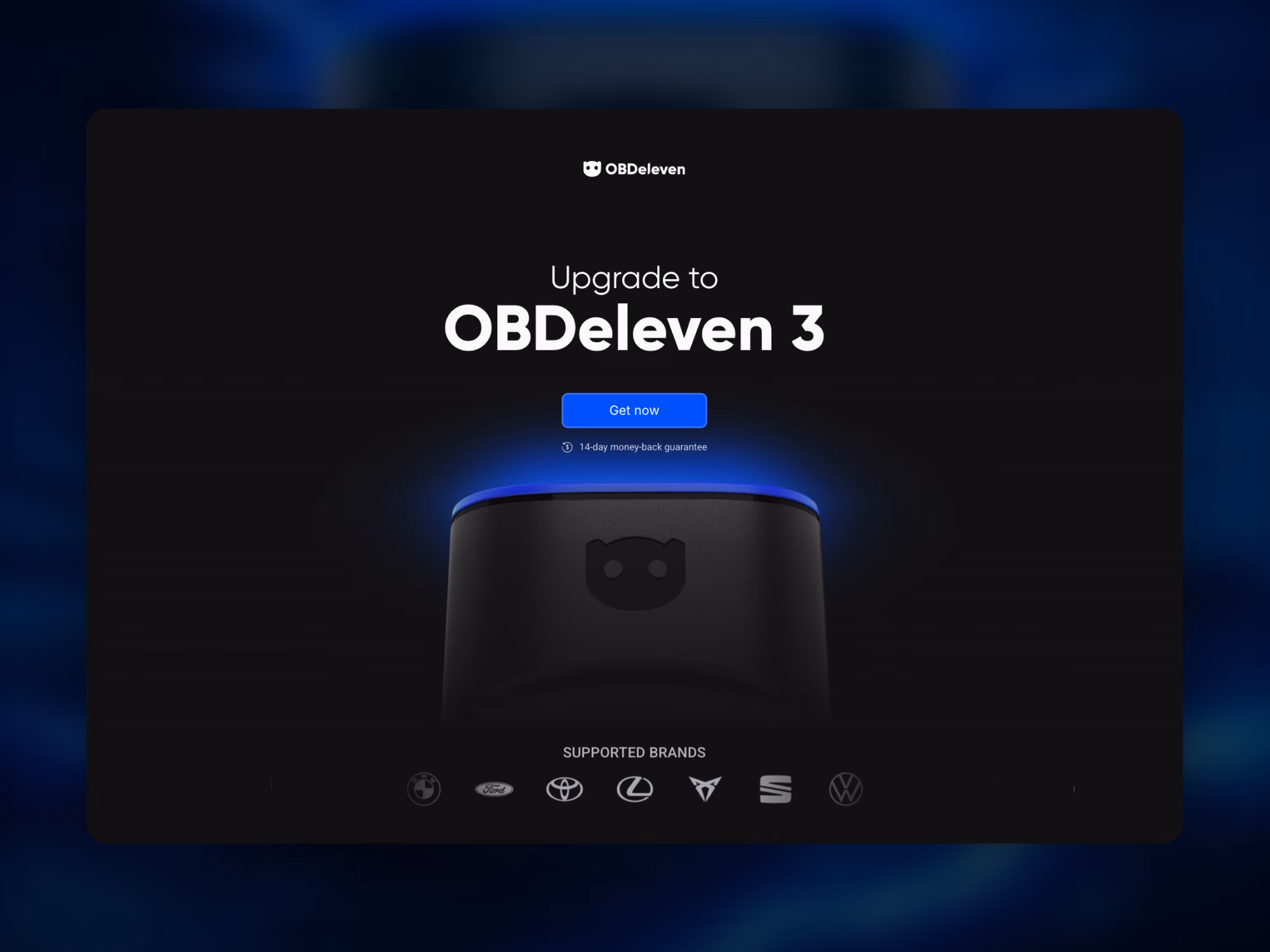 OBDeleven プロジェクトのスクリーンショット 1