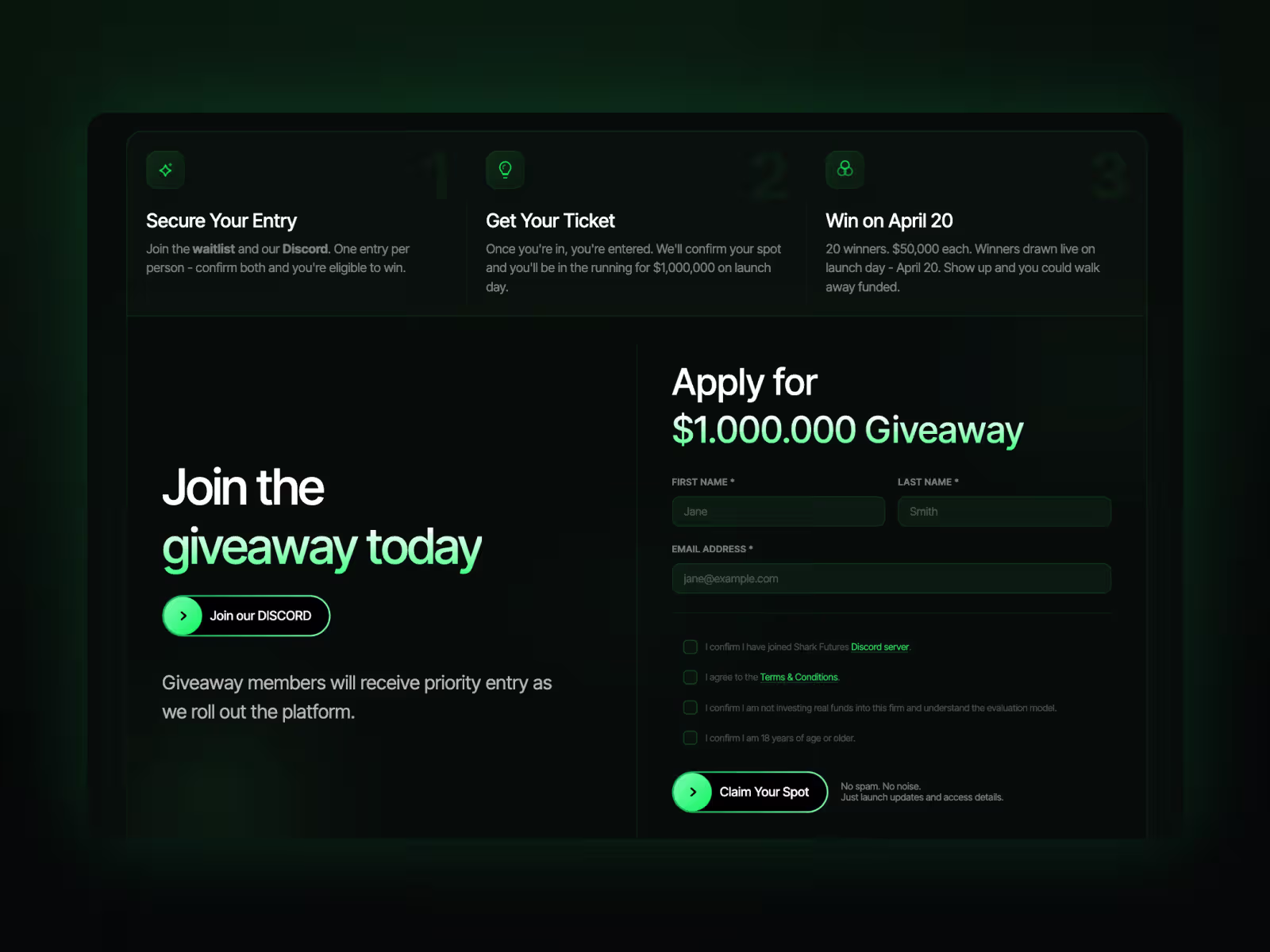 Sharkfutures project screenshot 1